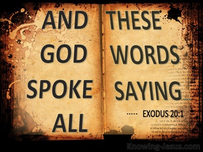 Exodus 20:1